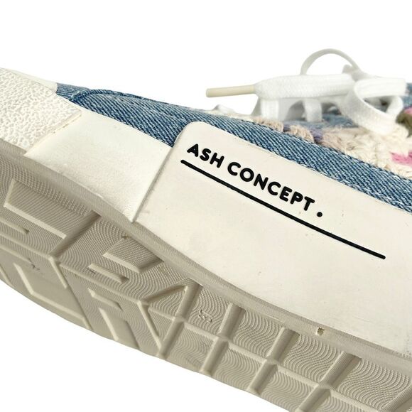 NEW Ash Goa Crochet Mid-Top Floral Sneakers in Size EU 37 / UK 4 / US 7 - Picture 14 of 15